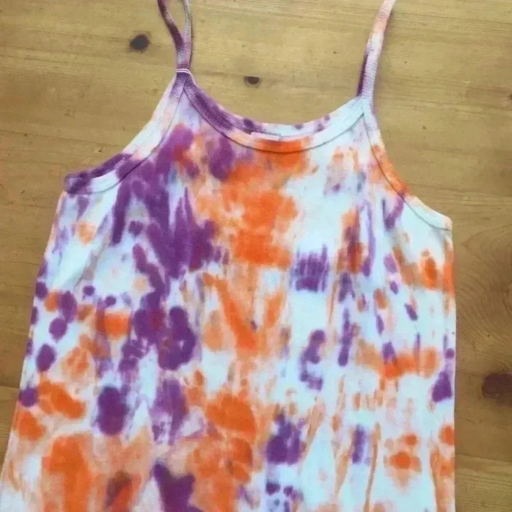 New! Tie dye tank dress. 100% cotton. - Picture 4 of 6